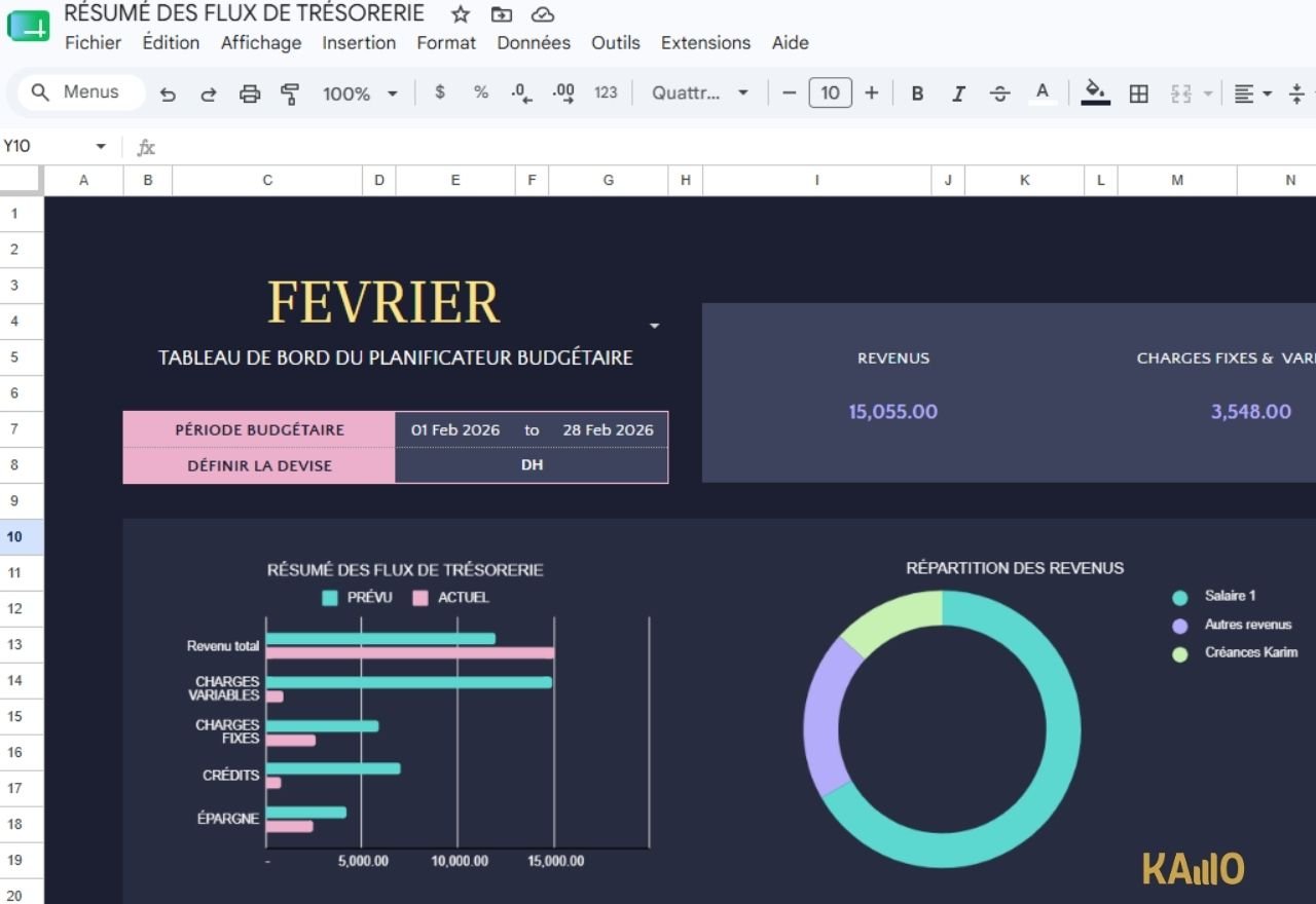 Vue saisie des dépenses